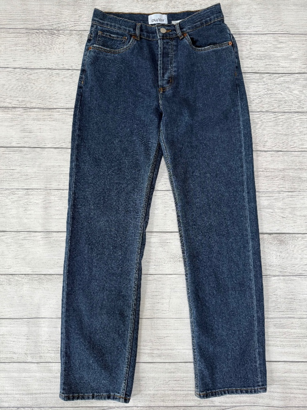 DU/ER Loose Straight Performance Denim Jeans | Size 27/32 | Medium Blue
